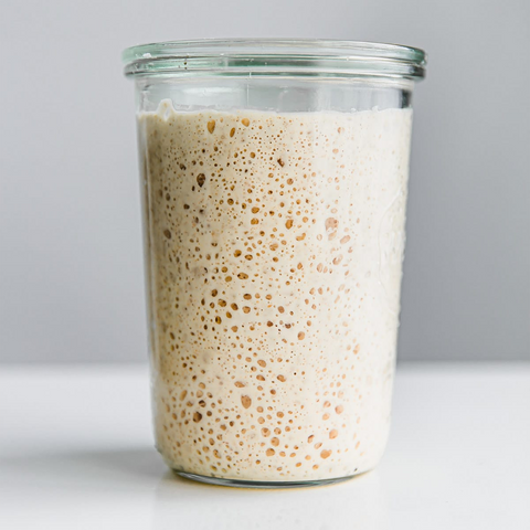 Sourdough Starter is best made in a Weck Jar