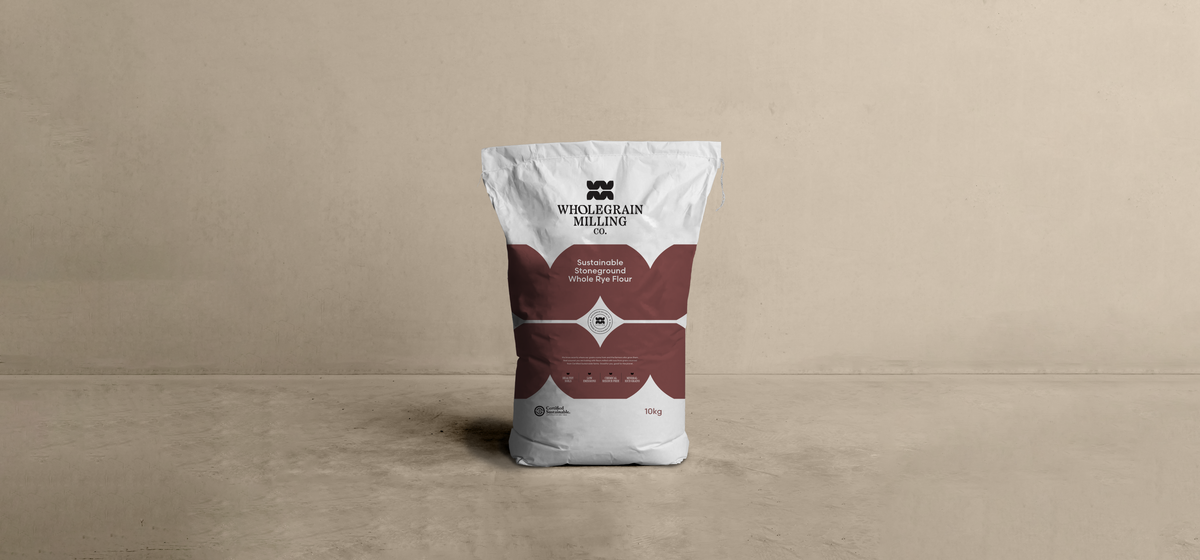 Sustainable Stoneground Whole Rye Flour in the kitchen