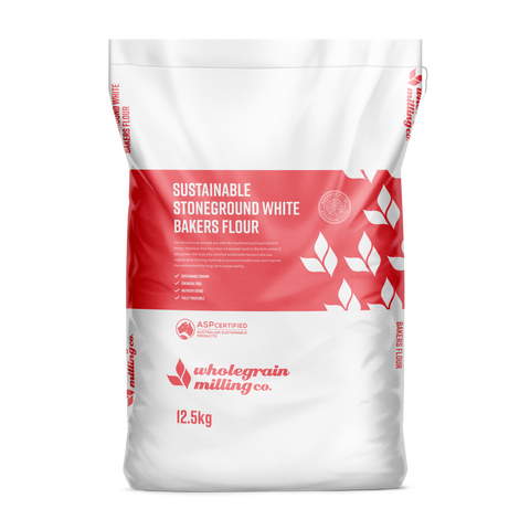 Sustainable Stoneground White Baker's Flour 12.5kg / 2.5kg