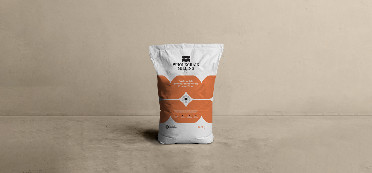 Sustainable Stoneground Whole Emmer Flour in the kitchen