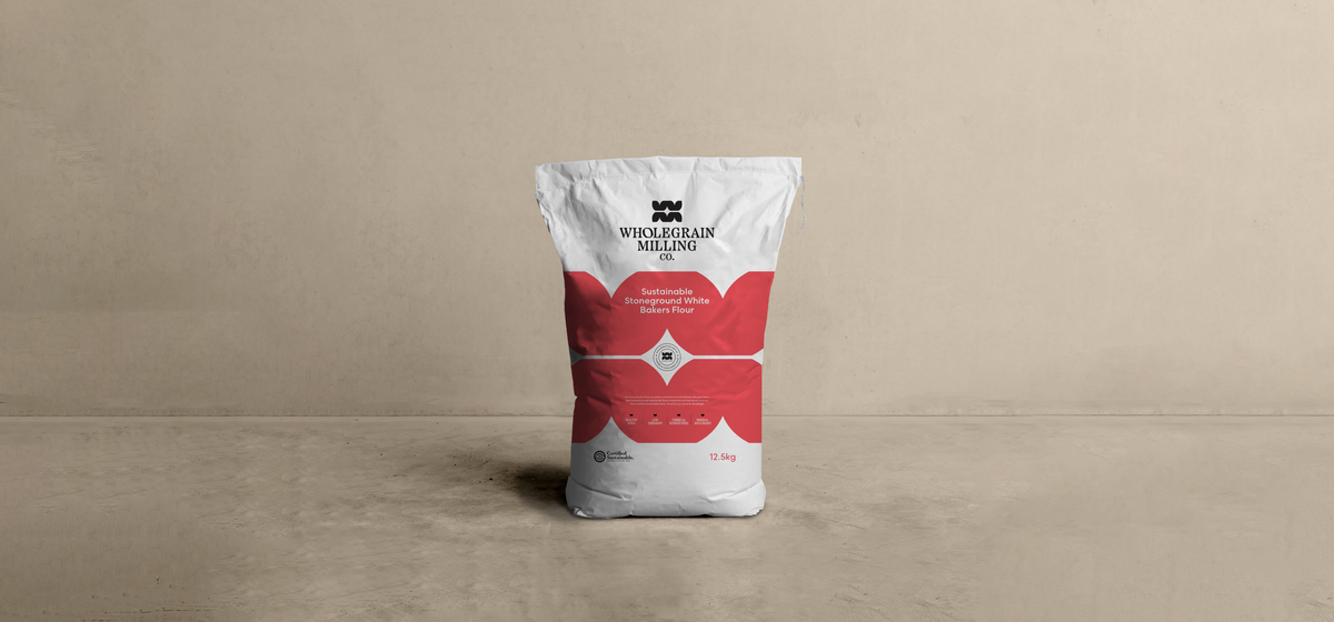 Sustainable Stoneground White Bakers Flour in the kitchen