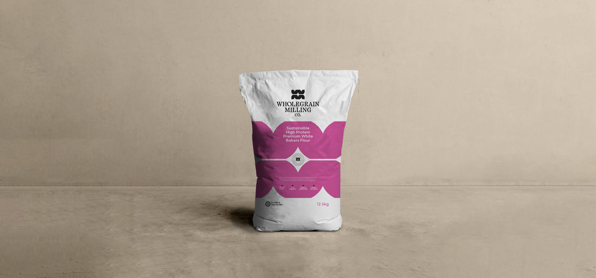 Sustainable High Protein Premium White Bakers Flour in the kitchen