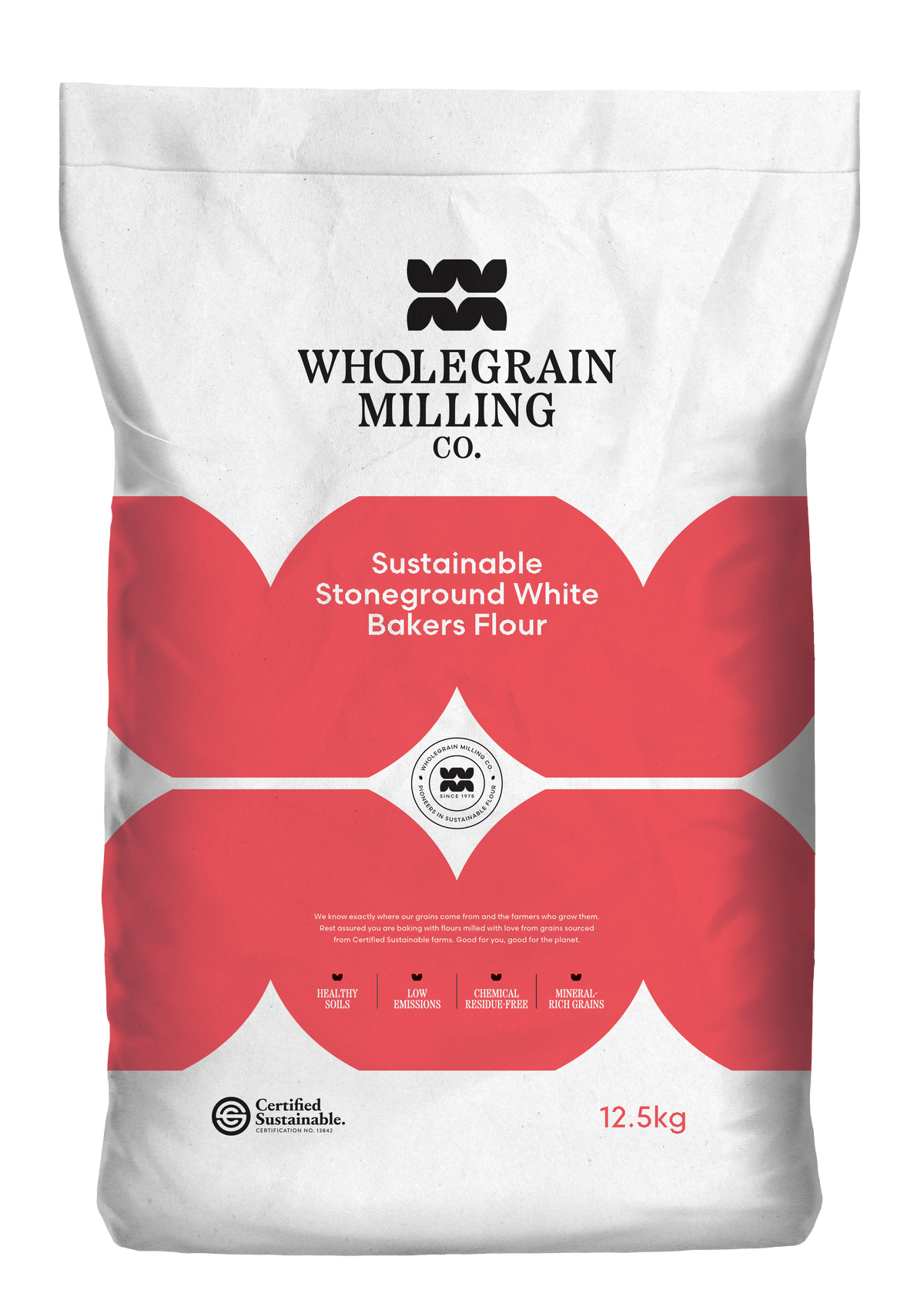 Sustainable Stoneground White Bakers Flour 12.5kg