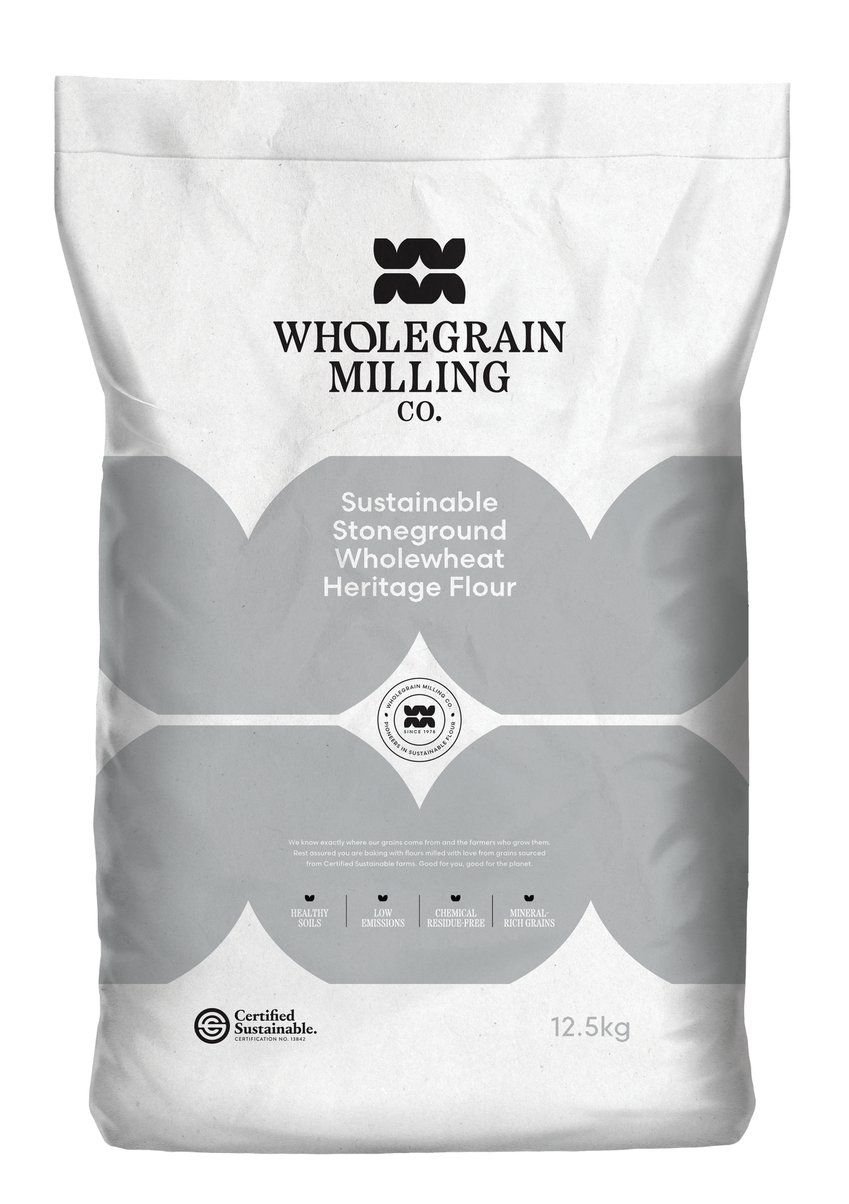Sustainable Stoneground Wholewheat Heritage Flour