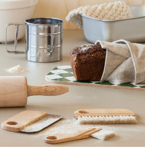 Baking Equipment Dough Scraper Bamboo Brush Sourdough Baking Supplies